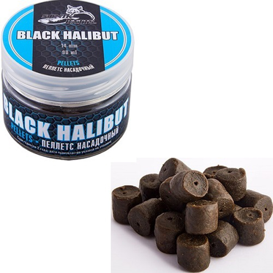 Пеллетс насадочный  Baits Black Halibut 14 мм